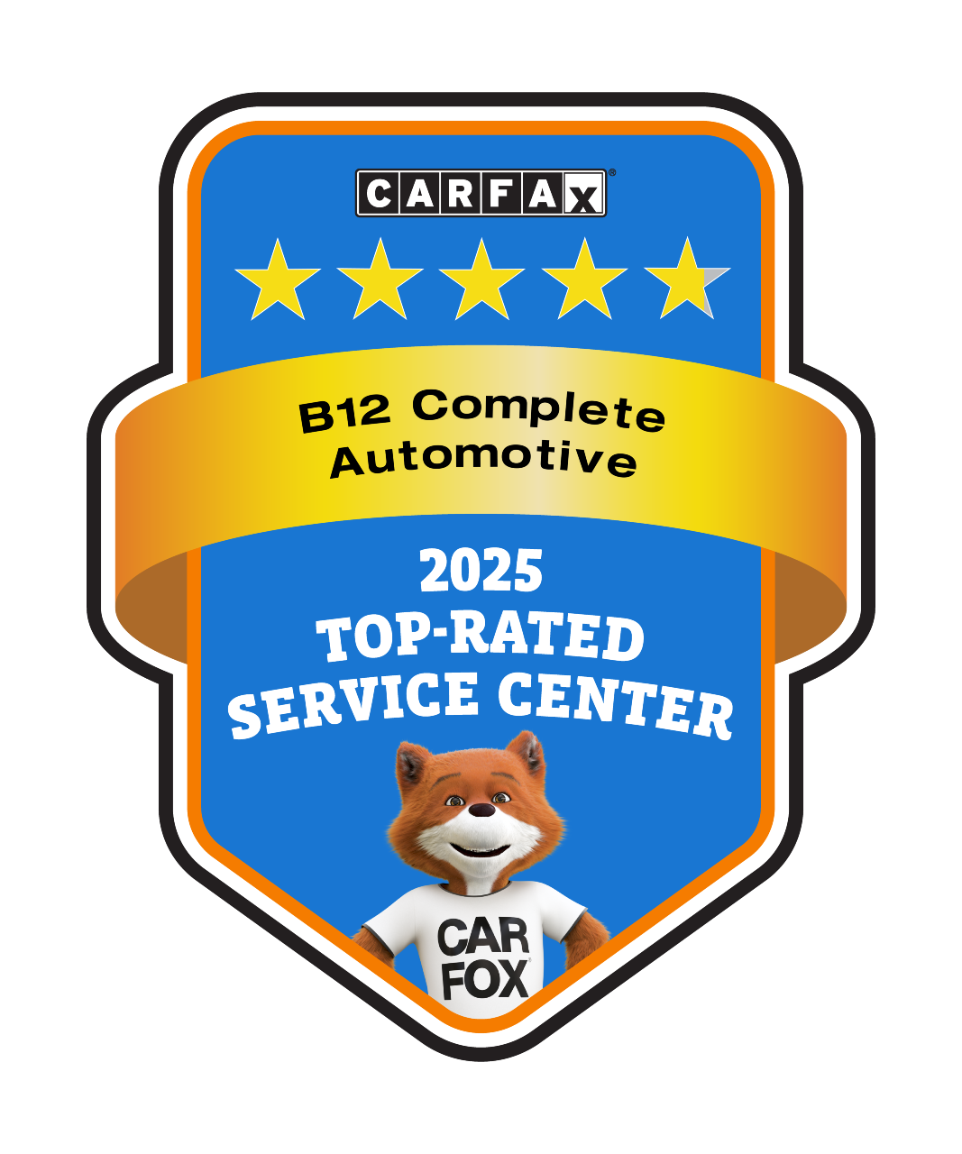 Carfax 2025 Top-Rated Service Center