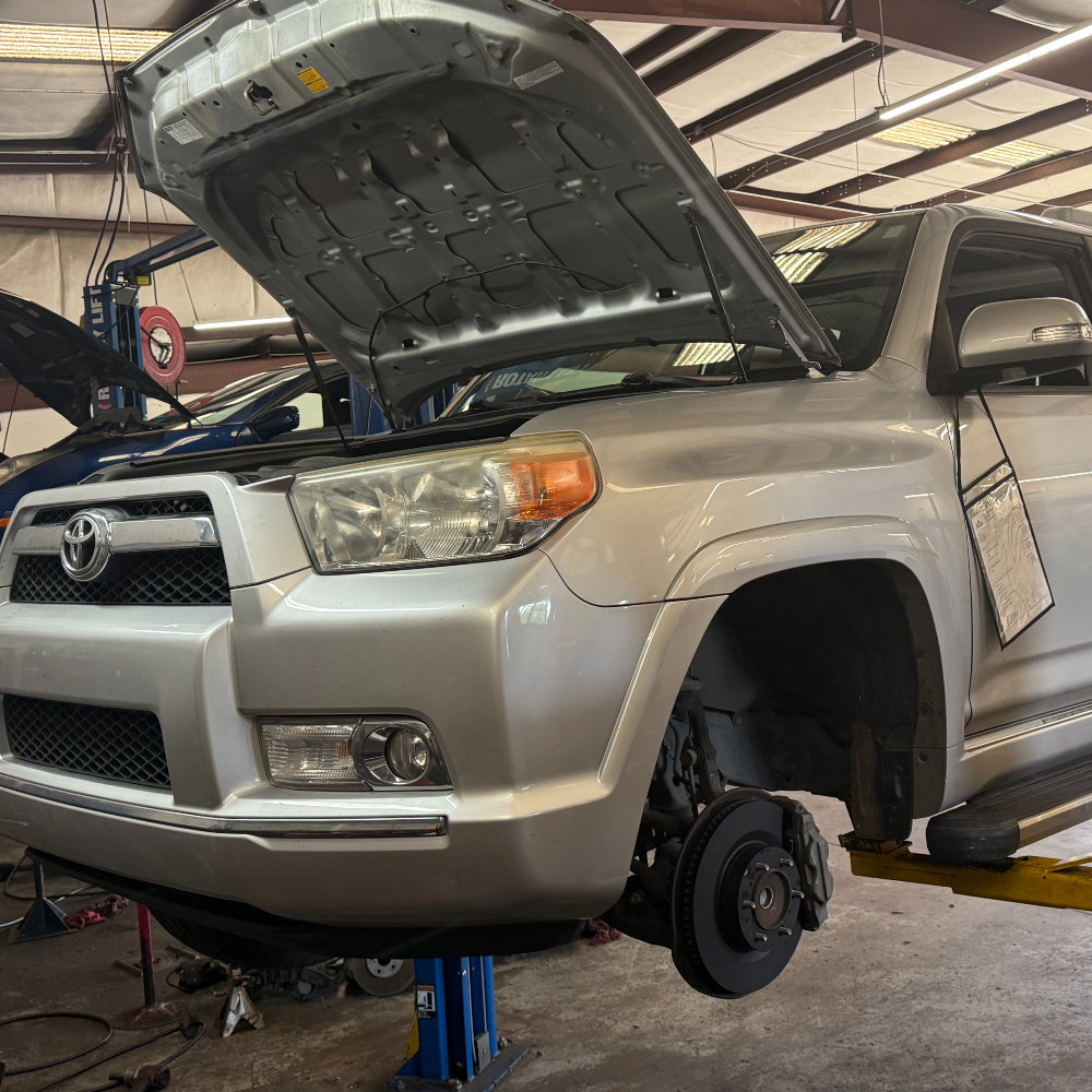 Toyota Vehicle in Shop